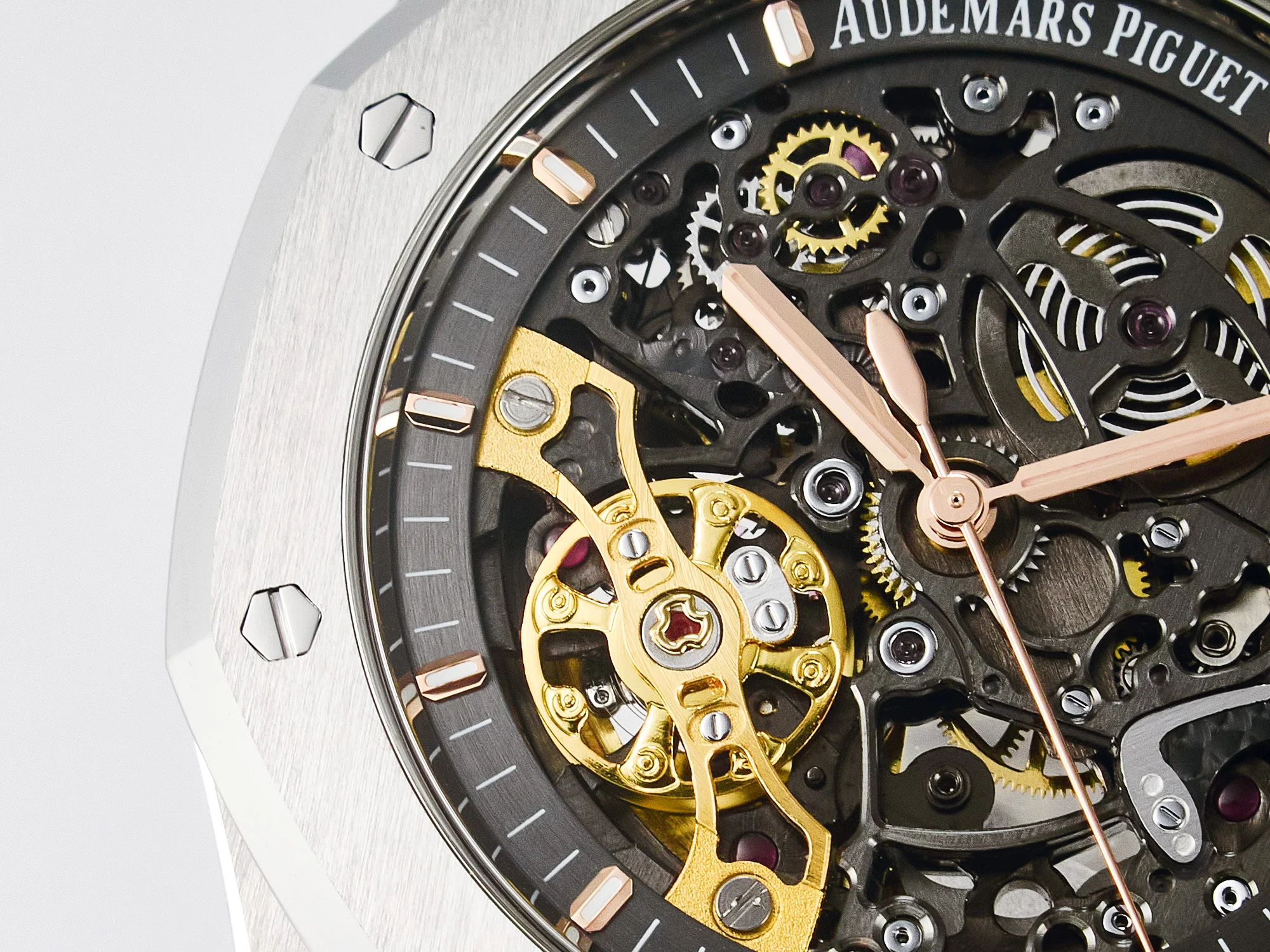 Royal Oak 41mm Skeleton 15407 SS ZF 1:1 Best Edition Skeleton Dial on SS Bracelet A3132