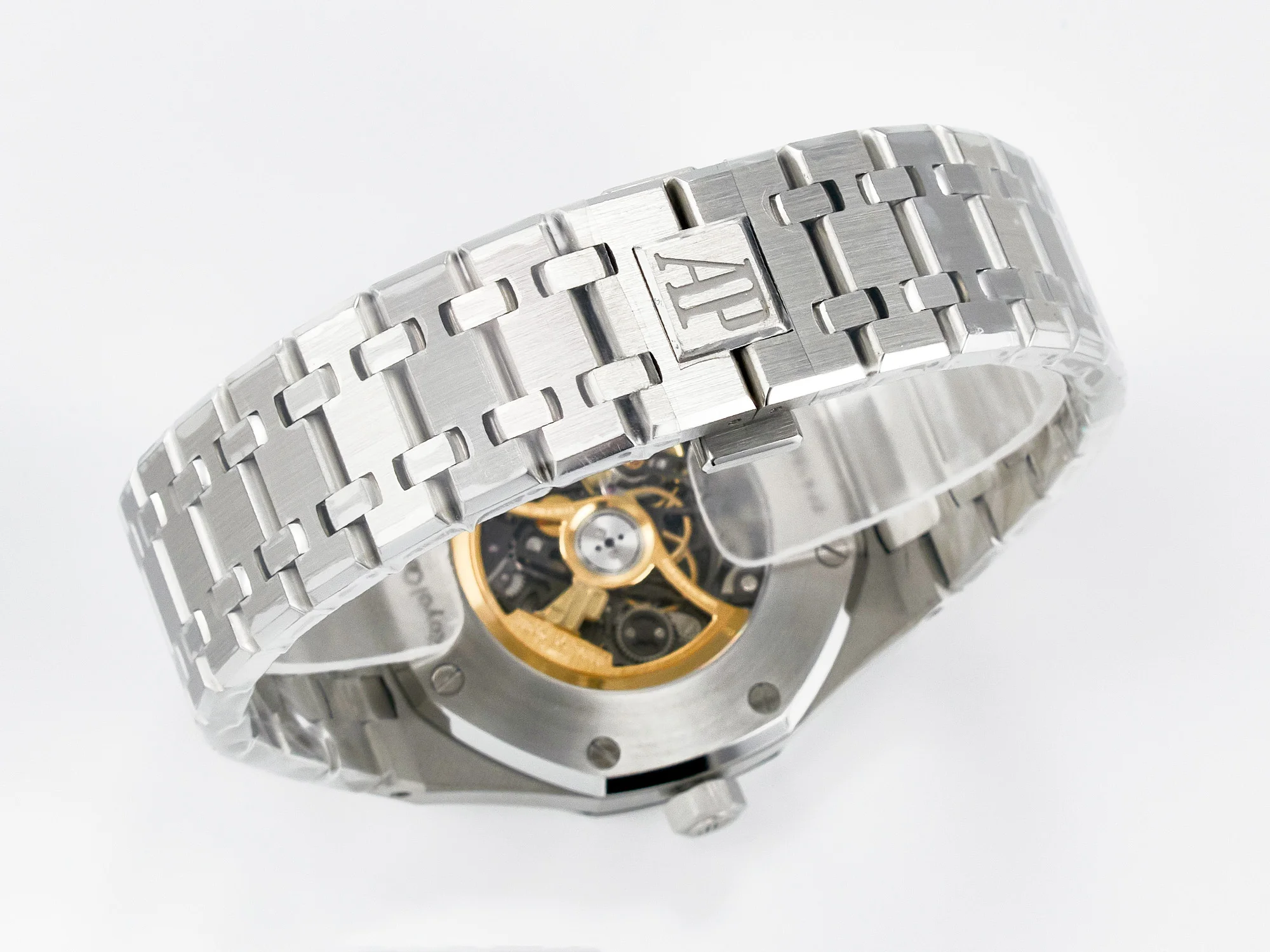 Royal Oak 41mm Skeleton 15407 SS ZF 1:1 Best Edition Skeleton Dial on SS Bracelet A3132