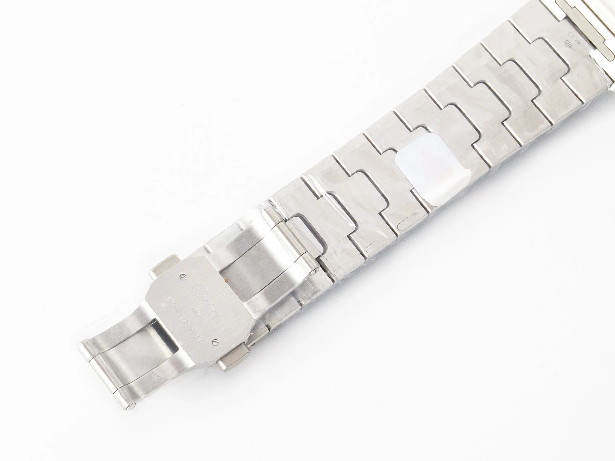 Santos de Cartier 40mm SS BVF 1:1 Best Edition White Dial on SS Bracelet MIYOTA 9015