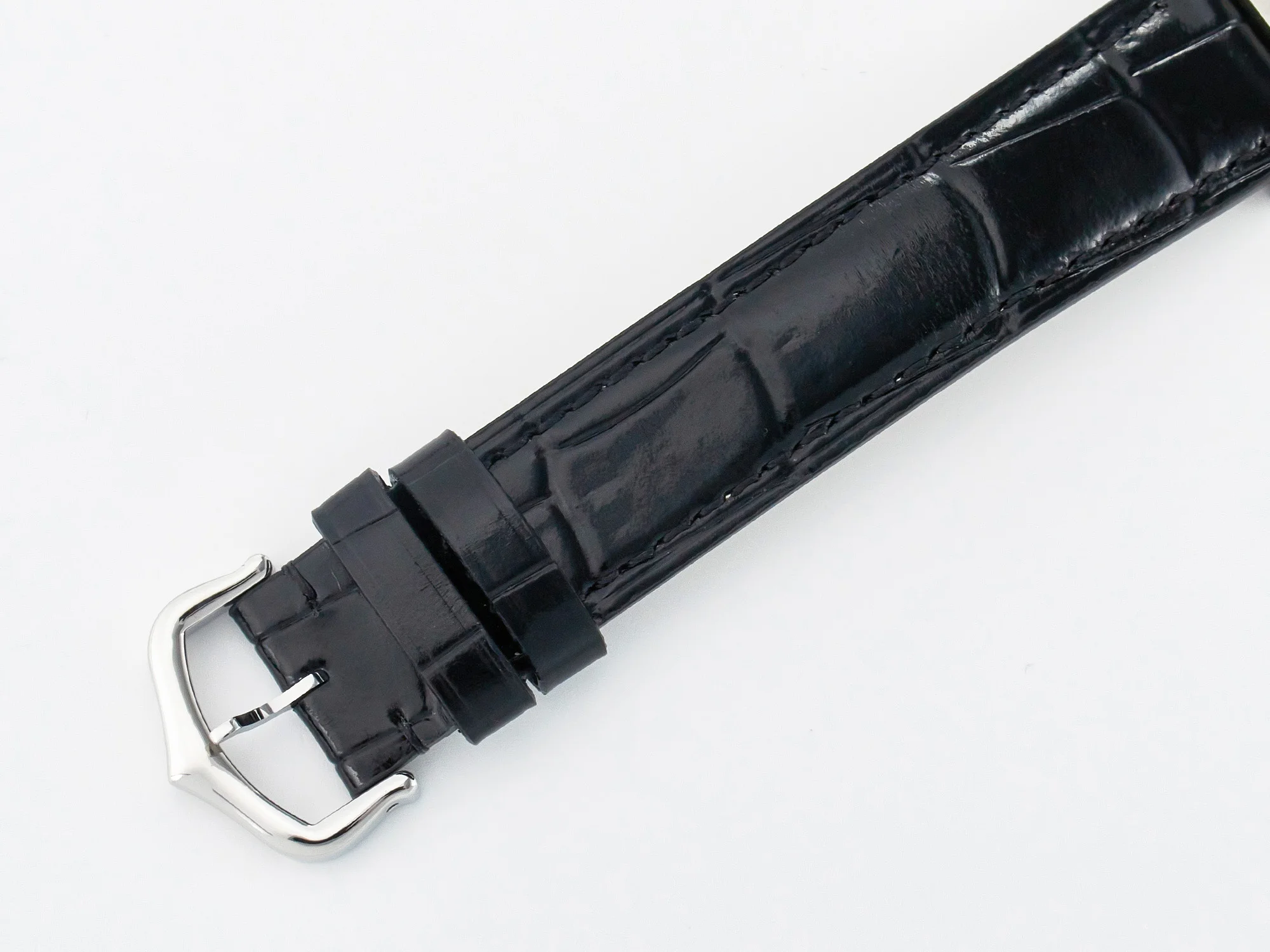 Santos Dumont 31.4mm IWSF Best Edition Silver Dial on Black Leather Strap Quartz