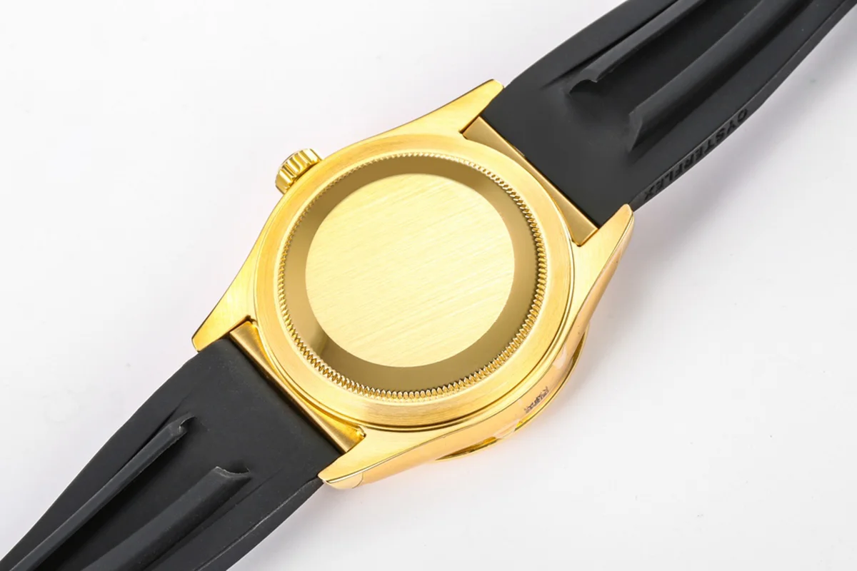 Sky-Dweller 326938 Champagne Dial in Yellow Gold on Rubber Strap