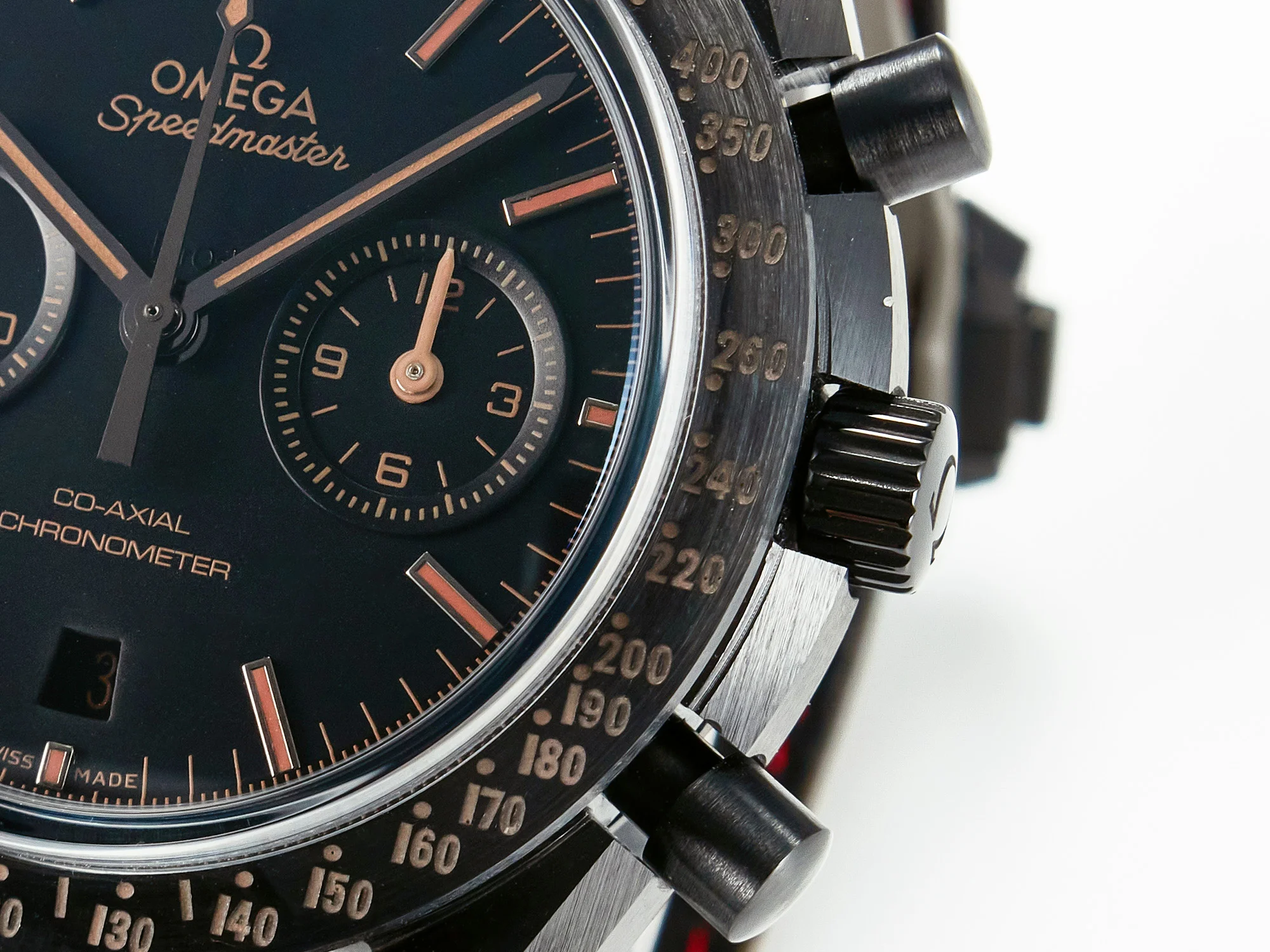 Speedmaster “Dark Side of The Moon” Real Ceramic N1F 1:1 Best Edition Vintage Black on Brown Leather Strap A9300