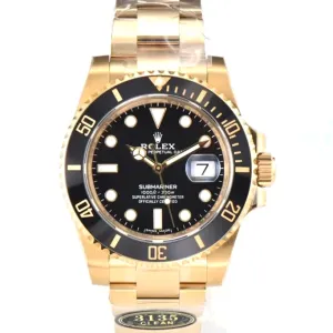 Submariner 40 116618LB Black Ceramic in Gold