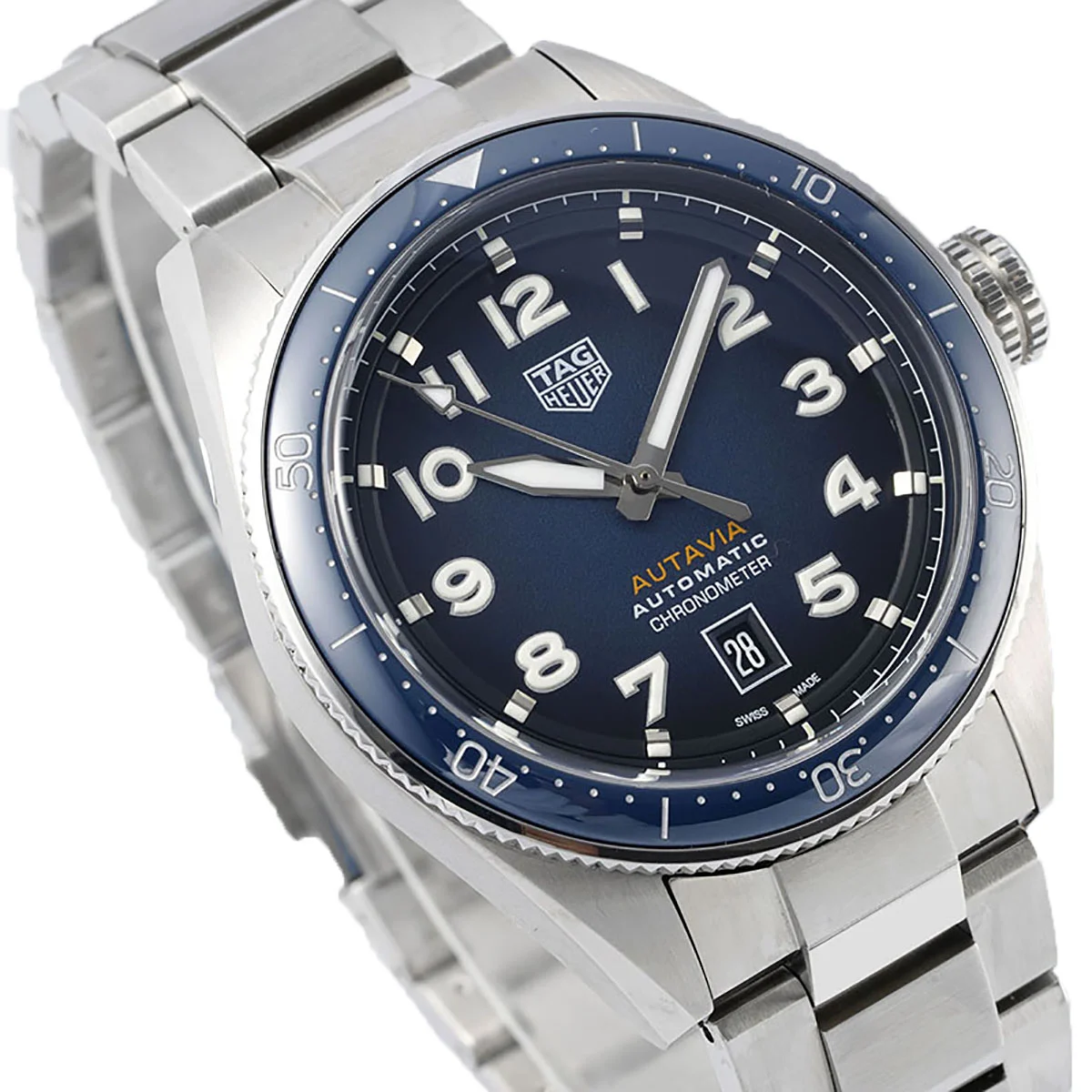 Tag Heuer Autavia Caliber 5 Blue Dial with Blue Ceramic Bezel