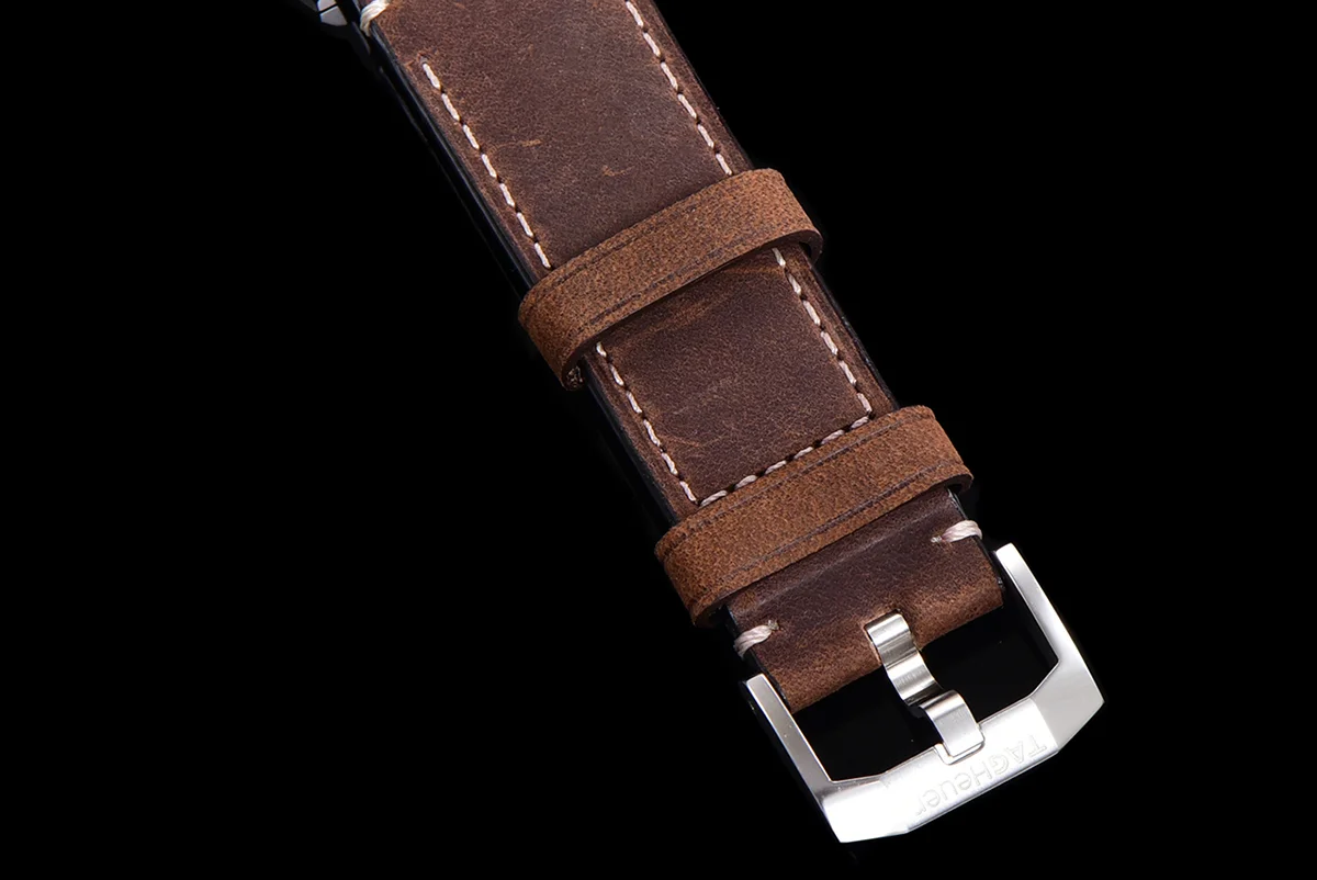 Tag Heuer Autavia Caliber 5 Grey Dial on Leather Strap