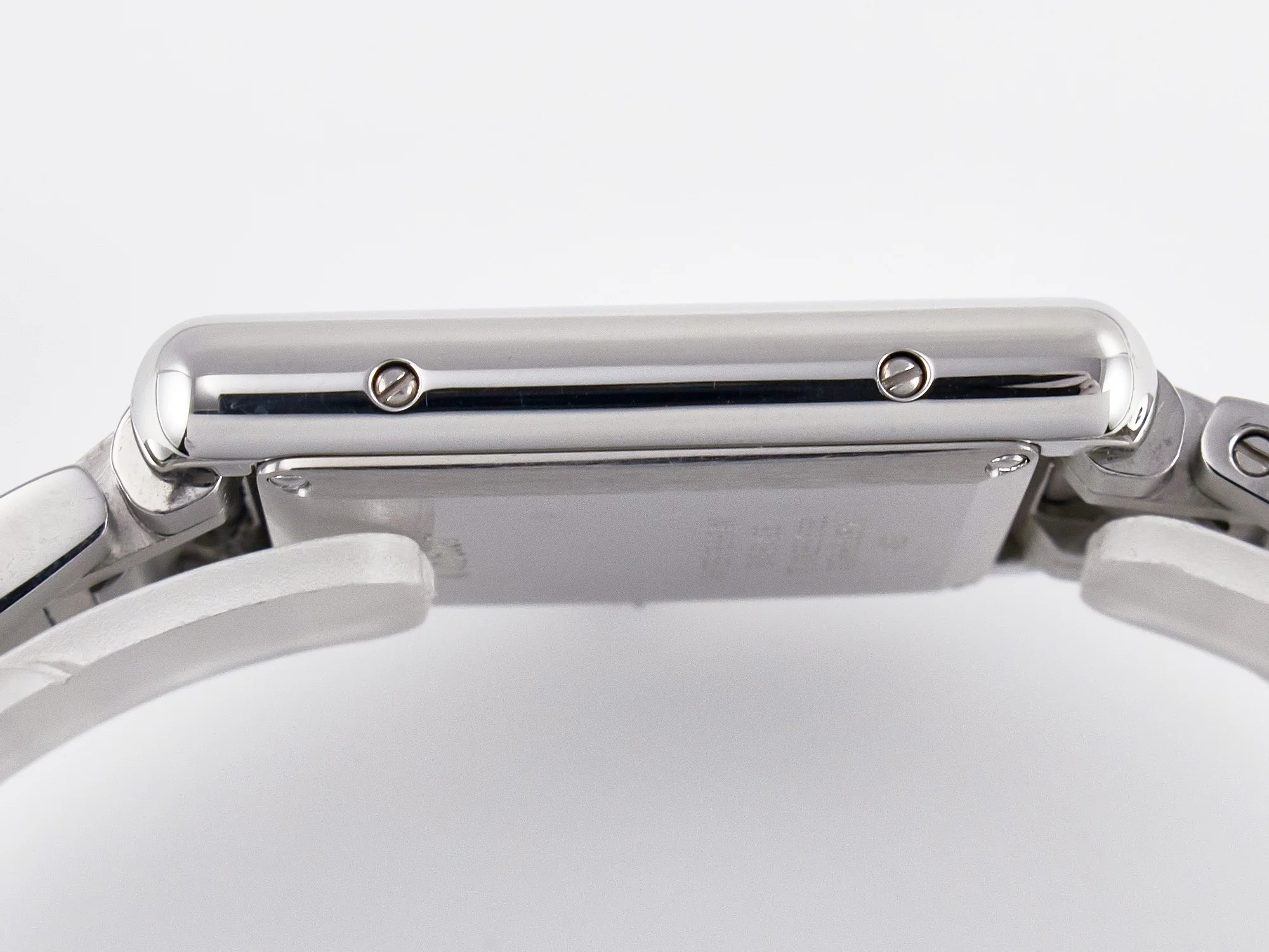Tank Must SS 33.7mm DRF 1:1 Best Edition White Dial on SS Bracelet Jap Quartz