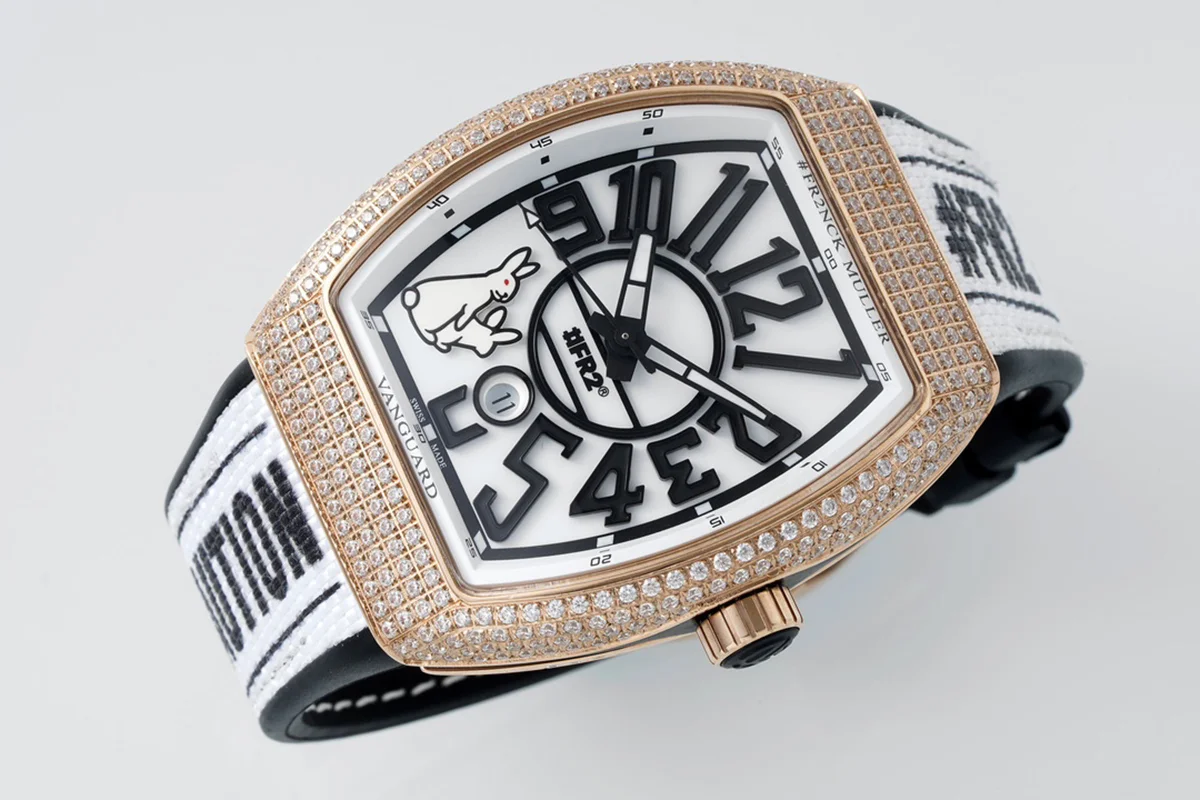 Vanguard #FR2 Rabbit with Diamond Bezel in Rose Gold
