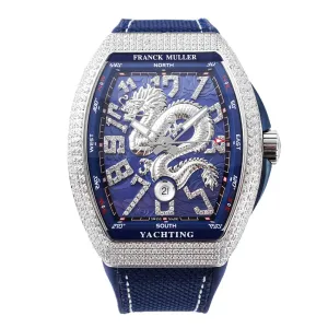Vanguard Yachting Dragon V45YT Blue Dial with Diamond Bezel