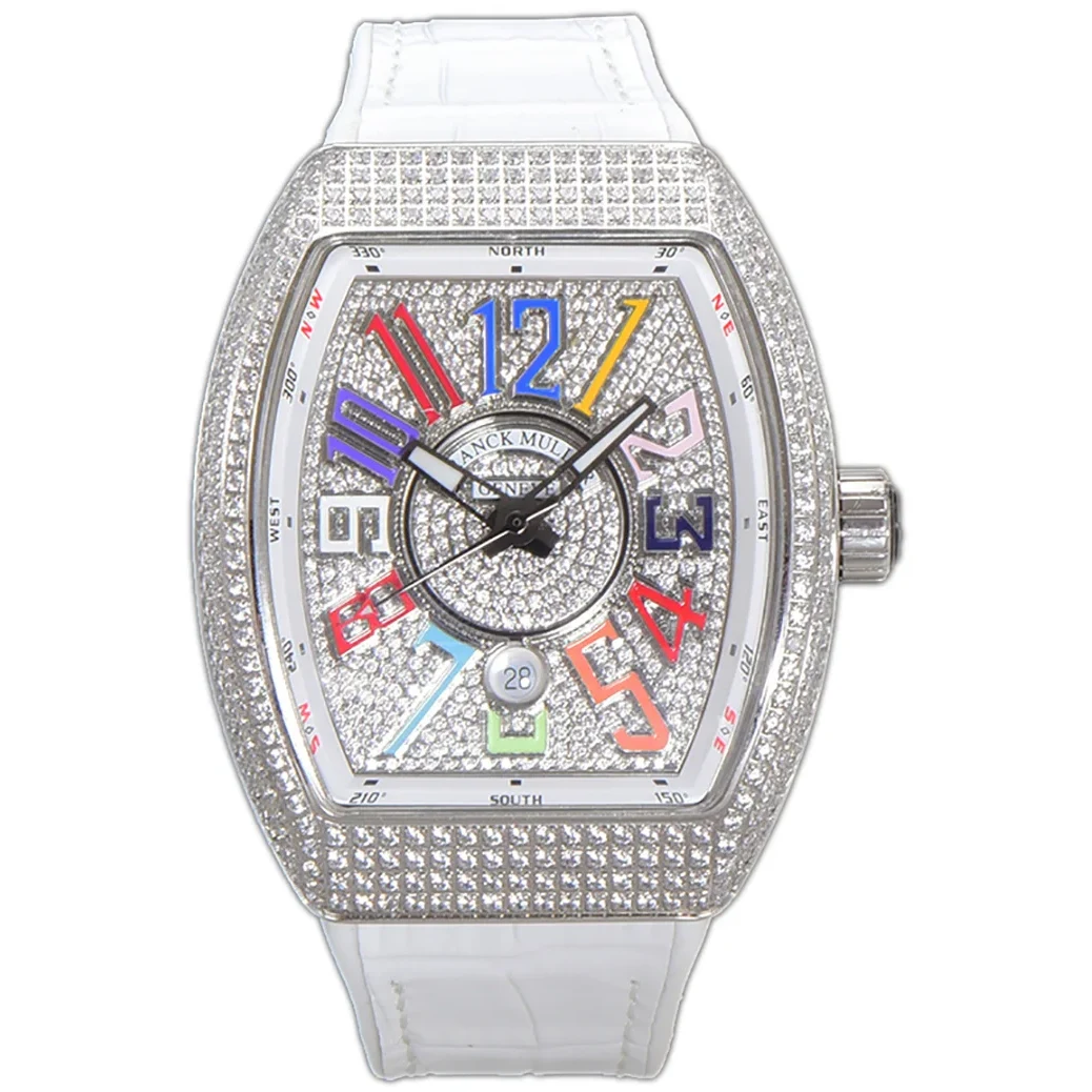 Vanguard Yachting White Dial V45 with Colourful Markers