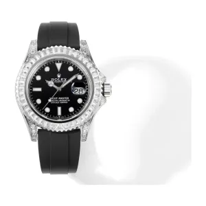 Yacht Master 40 Black Dial with White Diamond Bezel