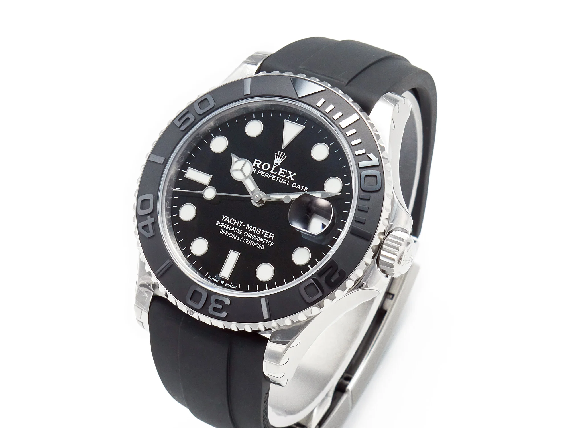 Yacht-Master 42mm 226659 VSF 1:1 Best Edition 3D Black Ceramic Bezel on Black Rubber Strap VS3235
